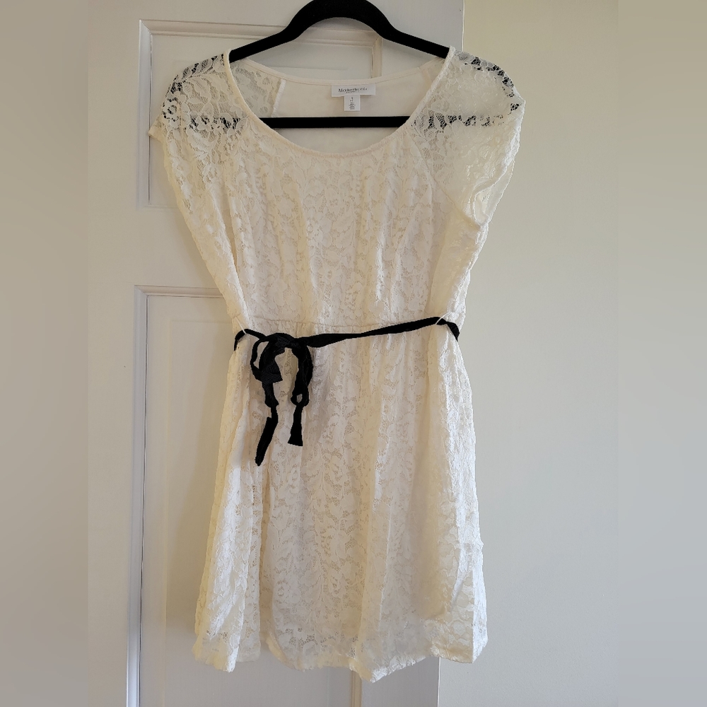 Lace Empire Waist Maternity Top